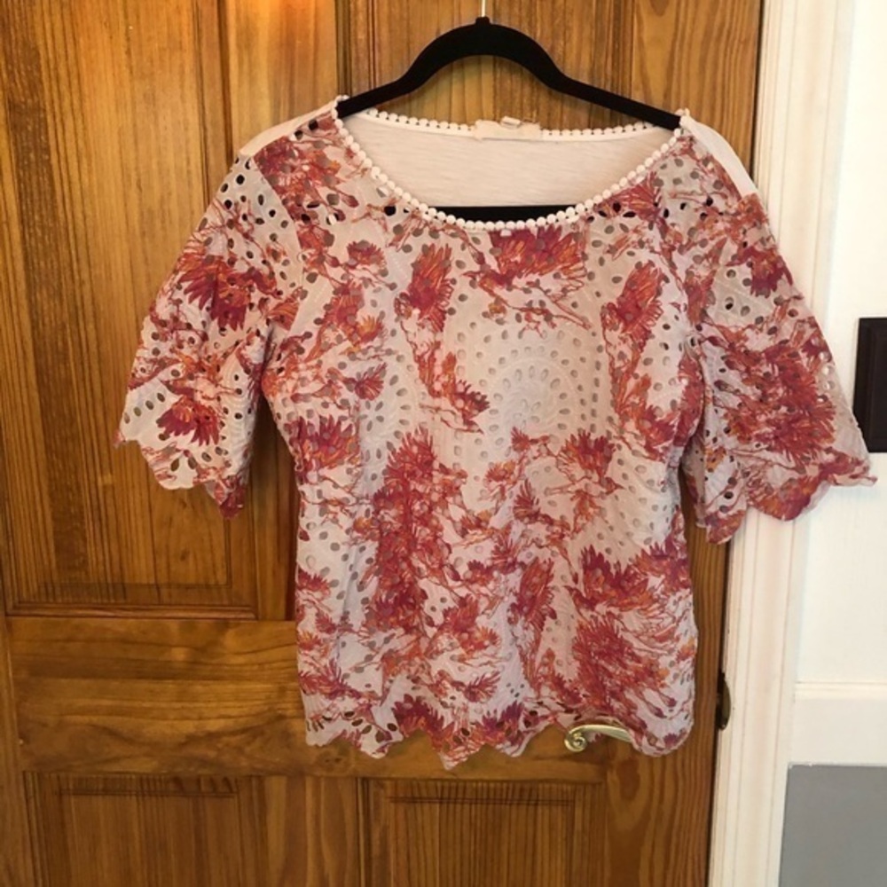 Porridge Shirt Eyelet top